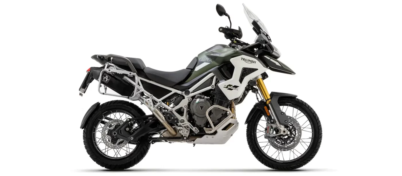 Arrow Veloce Aluminium Dark Silencer For Sidebags For Triumph Tiger 1200 (2022 24) (72003VAN) 1