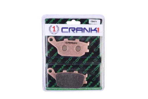 Crank1 Performance Sintered Rear Brake Pads for Honda, Kawasaki, Suzuki, Yamaha (CB471) 1