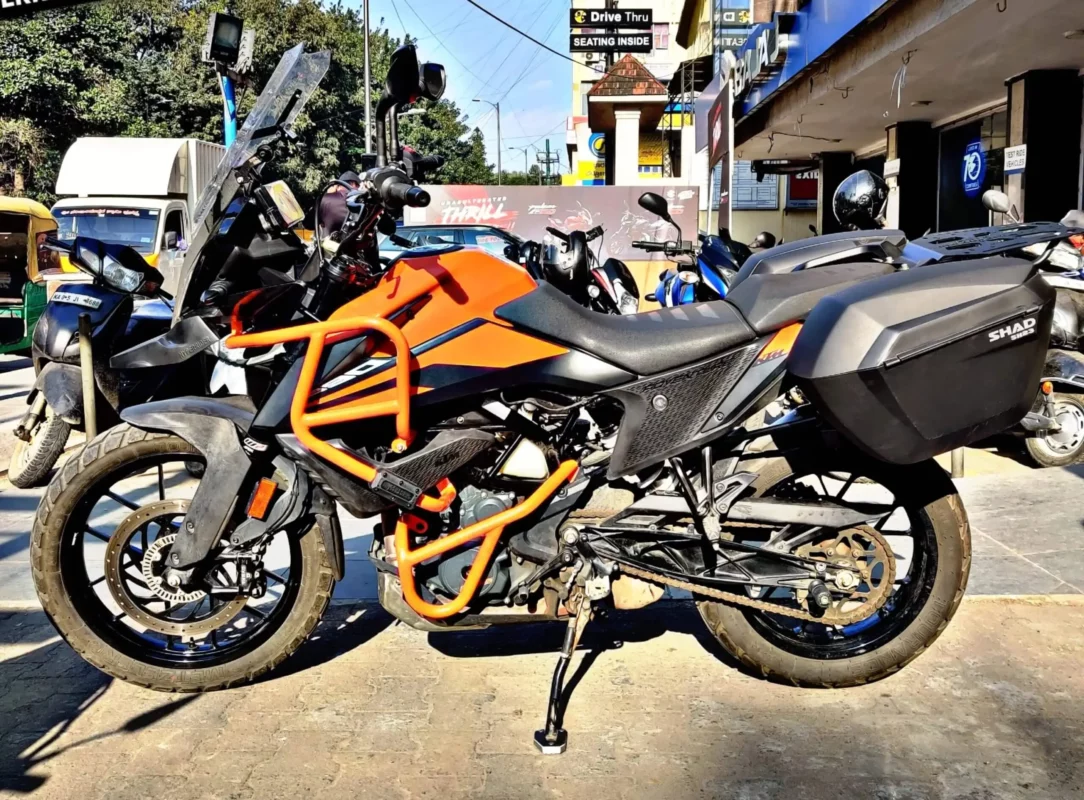 Hyperrider 250 390 Adv Crash Guard Type 2 Orange 1 (1)