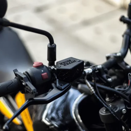 Hyperrider Black Front Fluid Reservoir Cover For Himalayan 450 2