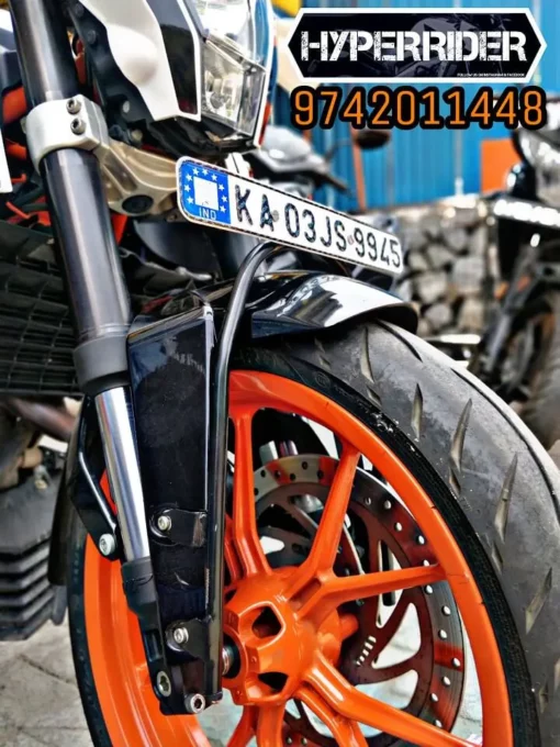 Hyperrider Front Number Plate Holder for Dominar 250, UG, KTM 125, 250, 390 (HRDOM203S) 5