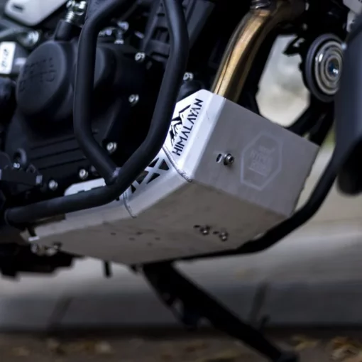 Hyperrider Himalayan 450 Aluminium Bash Plate Silver 1