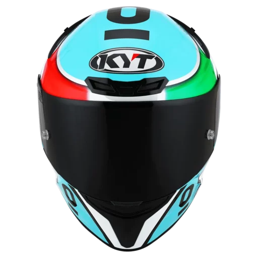 KYT TT Course Leopard Replica Tricolore Dallaporta Helmet 2