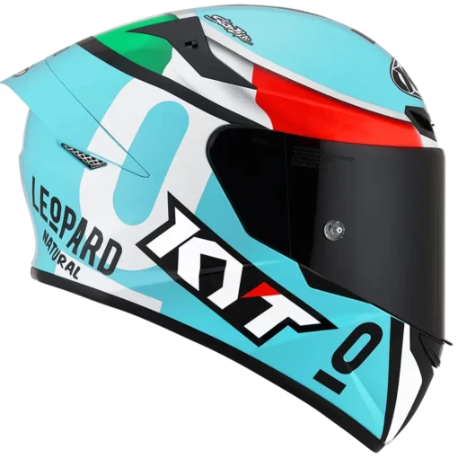KYT TT Course Leopard Replica Tricolore Dallaporta Helmet 3