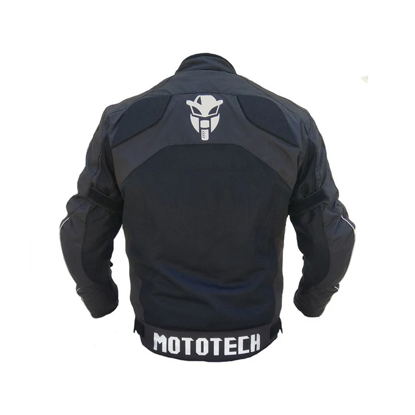Mototech Scrambler Air Black Motorcycle Riding Mesh Jacket v2 without armours and rain liner 3