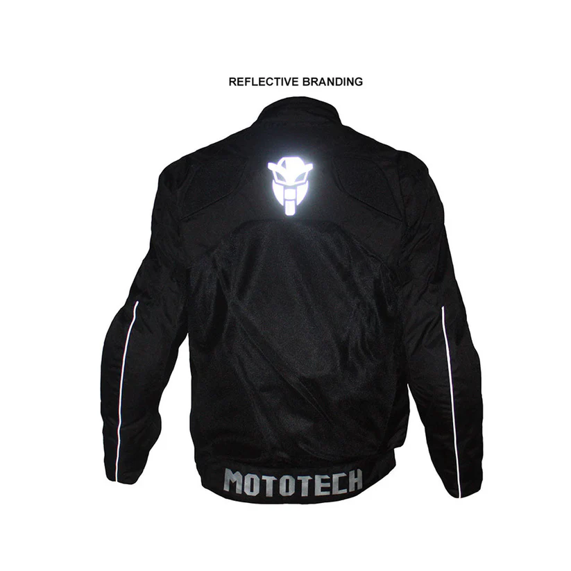 Mototech Scrambler Air Black Motorcycle Riding Mesh Jacket v2 without armours and rain liner 4