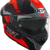 R2R Pro Led Matt Black Red Helmet 2