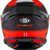 R2R Pro Led Matt Black Red Helmet 3
