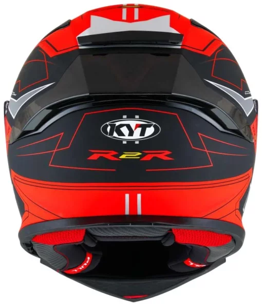 R2R Pro Led Matt Black Red Helmet 3