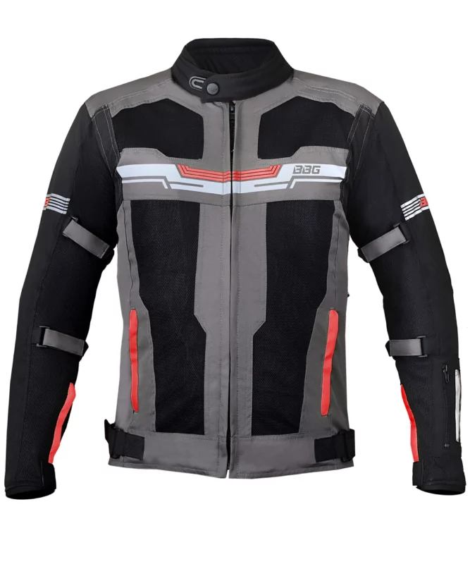 BBG Marshal Black Red Riding Jacket 1