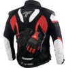 Tarmac Corsa Level 2 Black White Red Riding Jacket (Free Tex Gloves) 8