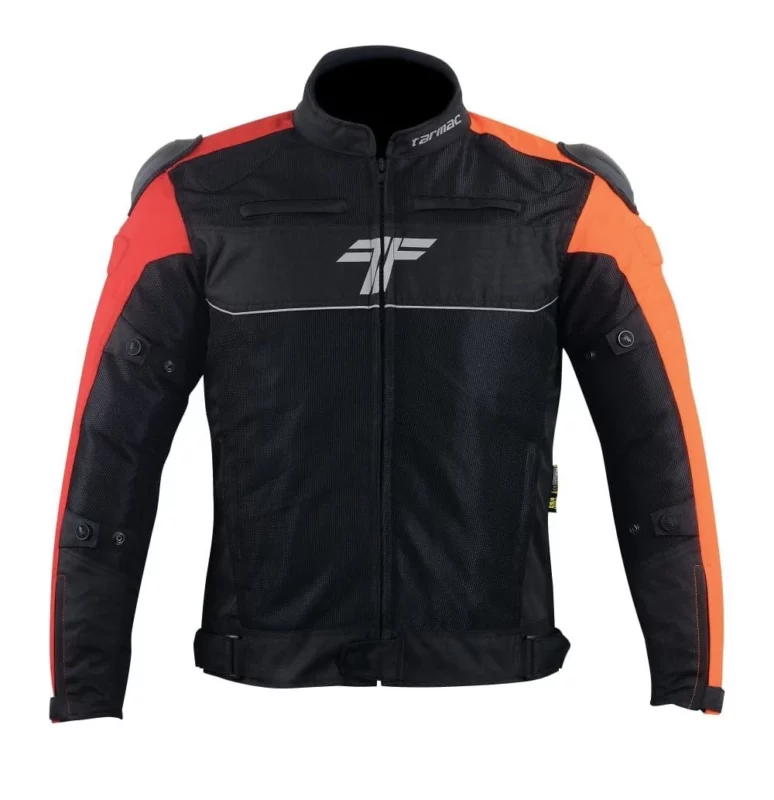Tarmac One III Black Orange Riding Jacket 1