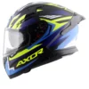 Axor Apex Dull Black Blue Streak Helmet 3
