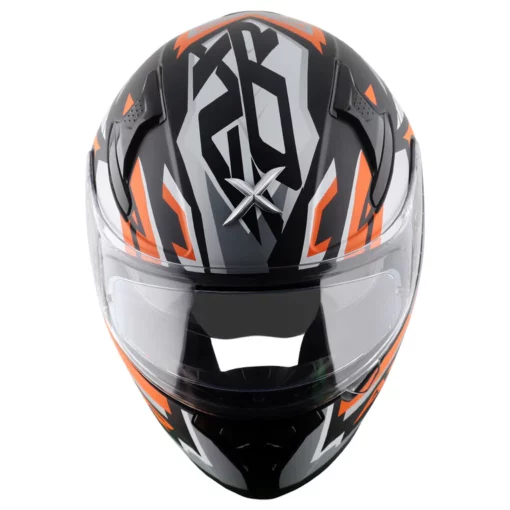 Axor Apex Dull Black Orange Streak Helmet 9