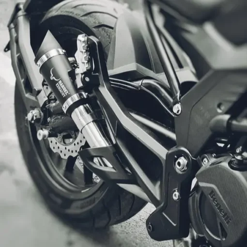 Barrel Outlaw Exhaust For Benelli 502 C (Black) 1