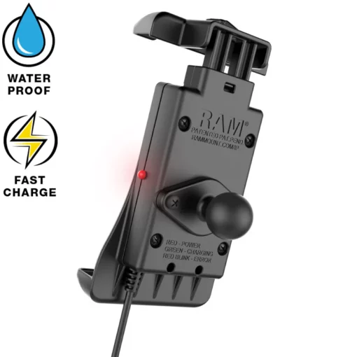 Ram Mounts Quick Grip 15W Waterproof Wireless Charging Holder with Ball 3