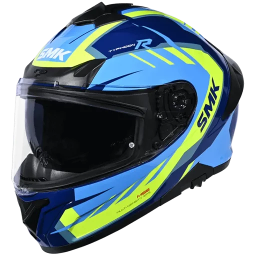 SMK Typhoon Aerot Gloss Blue Blue Black Helmet 1