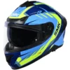 SMK Typhoon Aerot Matt Blue Blue Black Helmet 1