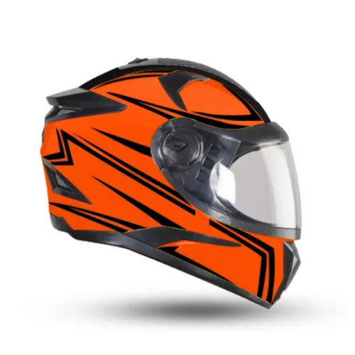 Steelbird Robot Fluo Orange Helmet 2