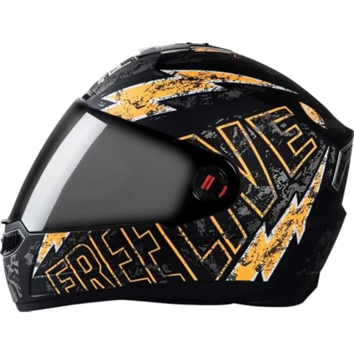 Steelbird SBA 1 Freelive Matt Black with Orange Helmet 1