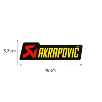 Akrapovic Heatproof Sticker (P HST6AL) 1