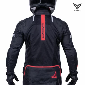 DSG GP X Black Red Riding Jacket 2