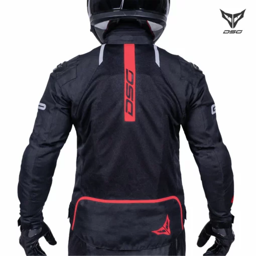 DSG GP X Black Red Riding Jacket 2