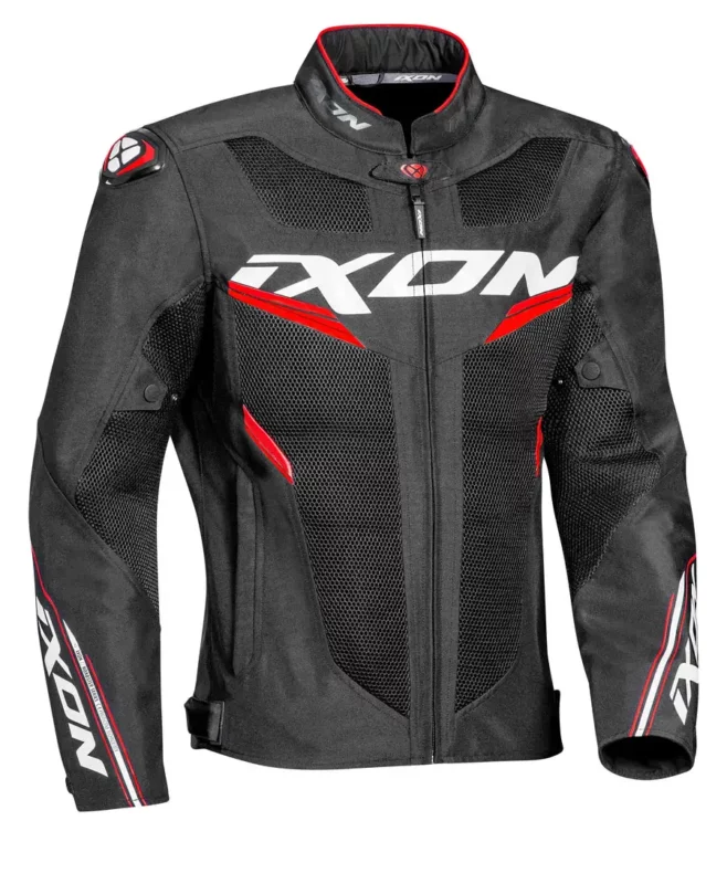 IXON Draco Black White Red Jacket 1