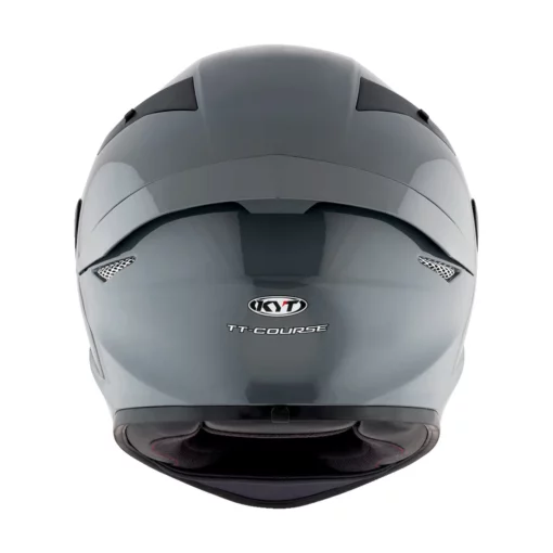 KYT TT Course Plain Matt Grey Helmet 2