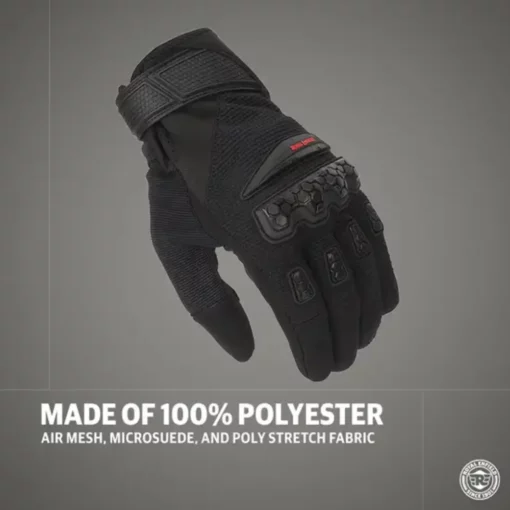 Royal Enfield Urban Hustler V2 Black Riding Gloves 2