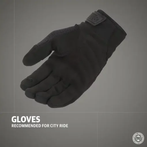 Royal Enfield Urban Hustler V2 Black Riding Gloves 5