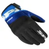 Spidi Flash KP White Blue Motorcycle Gloves 1