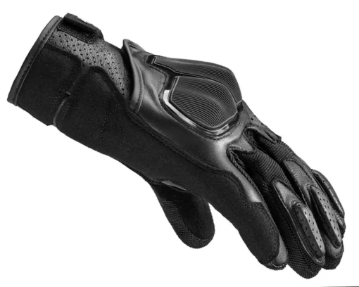 Spidi NKD Leather Black Motorcycle Gloves 3