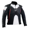 Tarmac Corsa Level 2 Black White Red Riding Jacket (Free Red Swift Gloves) 3