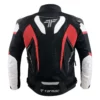 Tarmac Corsa Level 2 Black White Red Riding Jacket (Free Red Swift Gloves) 4