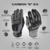 Acerbis Carbon G 3.0 Black Grey Gloves 3