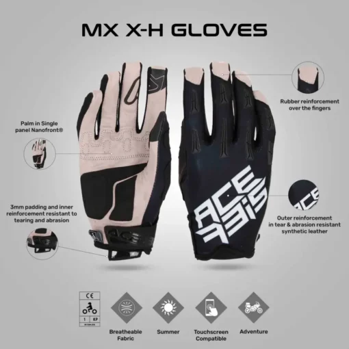 Acerbis MX X H Black Gloves 4