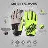 Acerbis MX X H Fluorescent Green Black Gloves 4