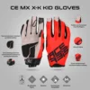Acerbis MX X H Kid Red Gloves 4