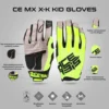 Acerbis MX X H Kid Yellow Fluorescent Gloves 4