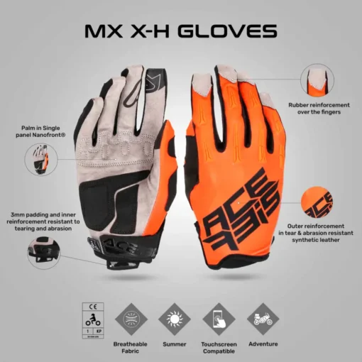 Acerbis MX X H Orange Gloves 4