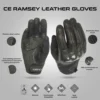 Acerbis RAMSEY LEATHER CE Black Gloves 3