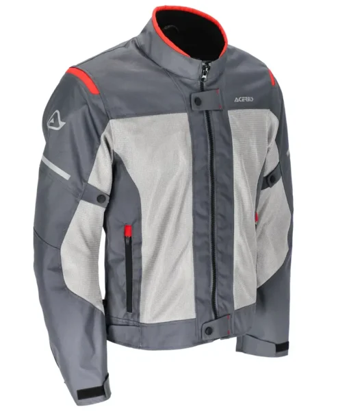 Acerbis Ramsey MY Grey Red Vented Jacket 3
