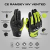 Acerbis Ramsey MY Vented Black Yellow Gloves 3