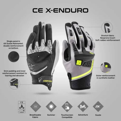 Acerbis X Enduro Black Yellow Gloves 4
