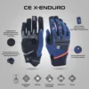 Acerbis X Enduro Blue Orange Gloves 4