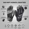 Acerbis X WP Homol. Black Grey Gloves 3