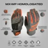 Acerbis X WP Homol. Orange Grey Gloves 3
