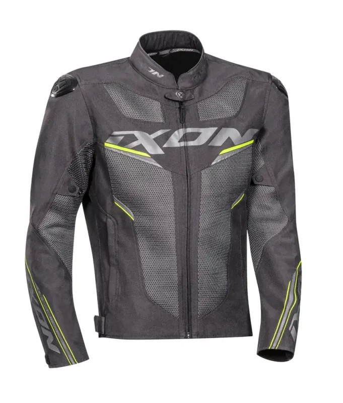Ixon Draco Anthracite Grey Bright Yellow Jacket 1