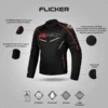 Ixon Flicker Black White Red Jacket 3
